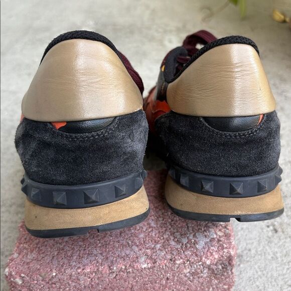 Valentino rock runner orange sneakers